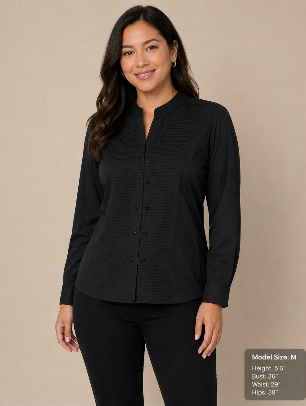 TravelSmith Classic Black Shirt Size L